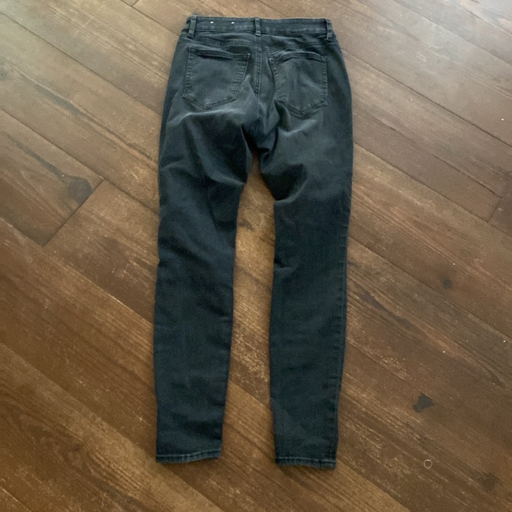 Loft outlet skinny jeans off  black color size 0 - Picture 4 of 10